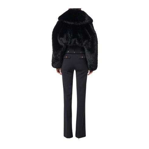 Pantalone Donna con fondo svasato e catena gioiello in vita